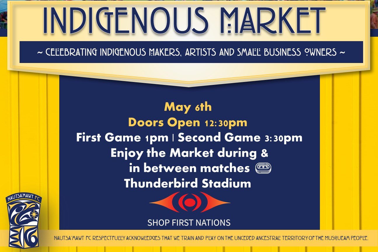 Read more about the article Shop First Nations & Nautsa’mawt FC Partner for Indigenous Market Event in Vancouver