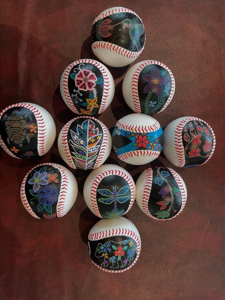 Dot Art Baseballs